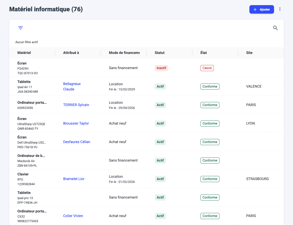 Inventaire informatique Fleezy