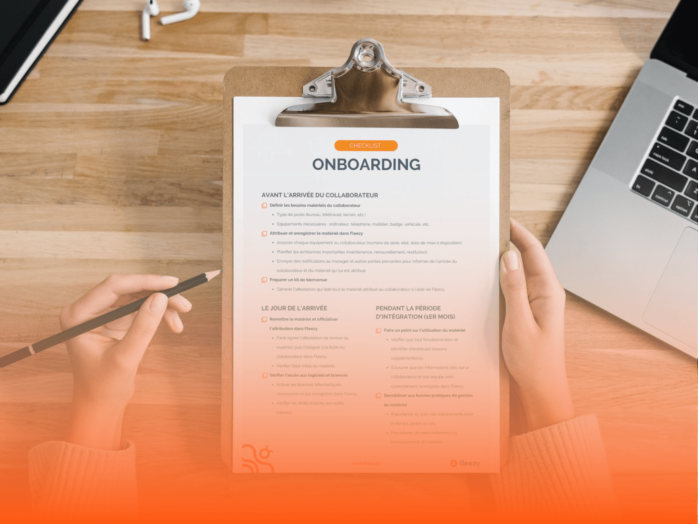 Checklist: successfully onboarding an employee for optimal equipment management